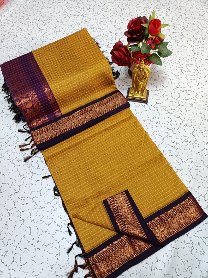 Checked Kalyani Cotton